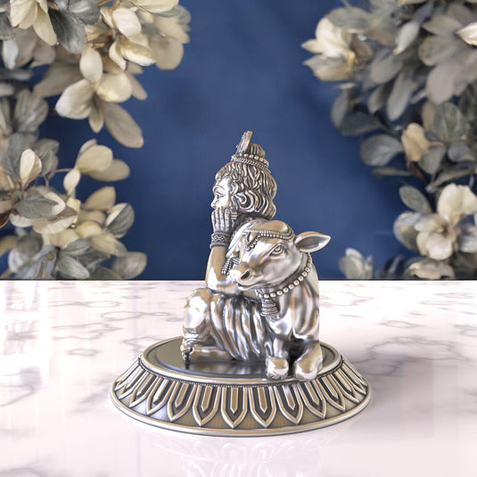 Krishna Ji Idol 01 – Sterling Silver 925 Hallmark, Blessings & Prosperity