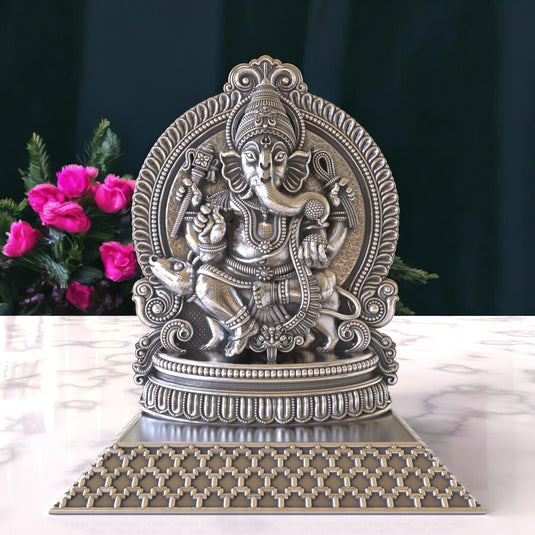 Ganesh Ji Idol 10 – Sterling Silver 925 Hallmark, A Sign of Purity