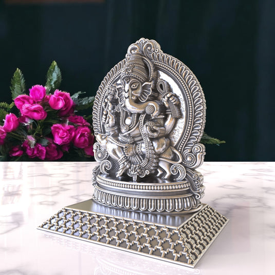 Ganesh Ji Idol 10 – Sterling Silver 925 Hallmark, A Sign of Purity