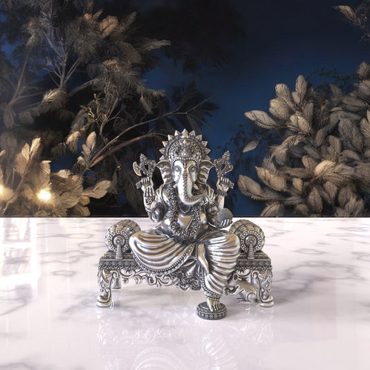 Ganesh Ji Idol 11 – Sterling Silver 925 Hallmark, A Sign of Purity