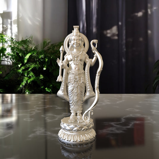 Ram Lala Ji Idol – Sterling Silver 925 Hallmark, Timeless Spirituality