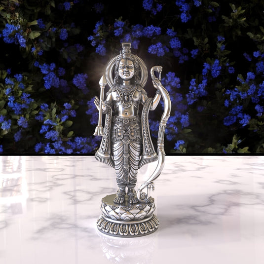 Ram Lala Ji Idol – Sterling Silver 925 Hallmark, Timeless Spirituality