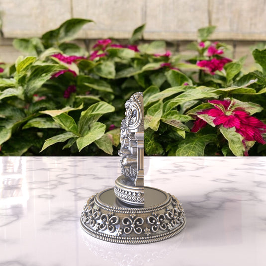 Ganesh Ji Idol 04 – Sterling Silver 925 Hallmark, A Sign of Purity