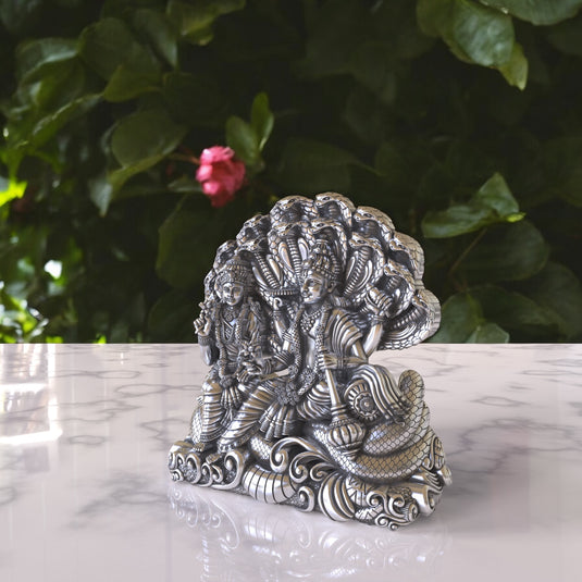 Vishnu Ji Idol 01 – Sterling Silver 925 Hallmark, Peace and Prosperity