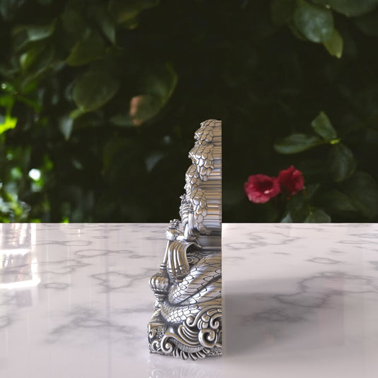 Vishnu Ji Idol 01 – Sterling Silver 925 Hallmark, Peace and Prosperity