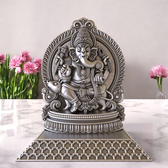 Ganesh Ji Idol 10 – Sterling Silver 925 Hallmark, A Sign of Purity