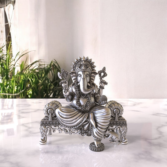 Ganesh Ji Idol 11 – Sterling Silver 925 Hallmark, A Sign of Purity