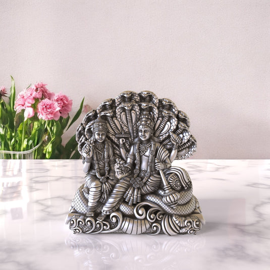 Vishnu Ji Idol 01 – Sterling Silver 925 Hallmark, Peace and Prosperity