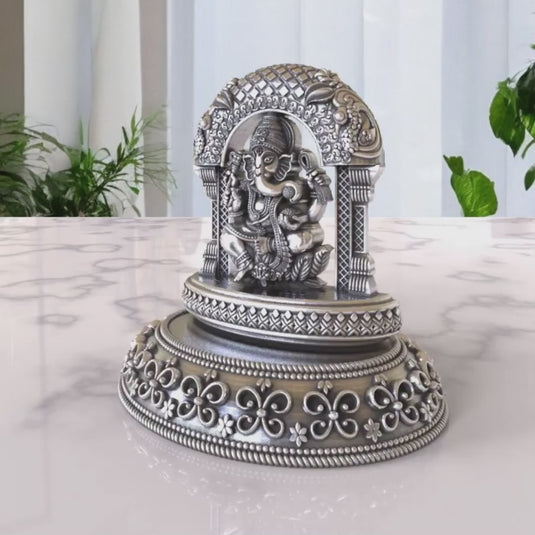 Ganesh Ji Idol 04 – Sterling Silver 925 Hallmark, A Sign of Purity