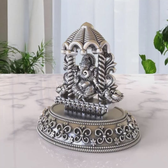 Ganesh Ji Idol 03 – Sterling Silver 925 Hallmark, A Sign of Purity