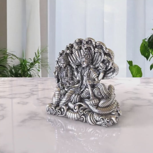 Vishnu Ji Idol 01 – Sterling Silver 925 Hallmark, Peace and Prosperity