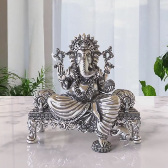 Ganesh Ji Idol 11 – Sterling Silver 925 Hallmark, A Sign of Purity